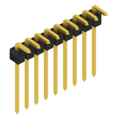 Stiftleiste, 9-polig, RM 2.54 mm, abgewinkelt, schwarz, 10067968 Schneller Versand