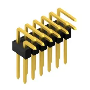 Stiftleiste, 12-polig, RM 2.54 mm, abgewinkelt, schwarz, 10053115 Nur Für Kurze Zeit
