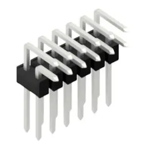 Stiftleiste, 12-polig, RM 2.54 mm, abgewinkelt, schwarz, 10053116 Online Kaufen