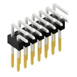 Stiftleiste, 14-polig, RM 2.54 mm, abgewinkelt, schwarz, 10053118 Top-Preis