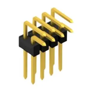 Neuheit Stiftleiste, 8-polig, RM 2.54 mm, abgewinkelt, schwarz, 10053109