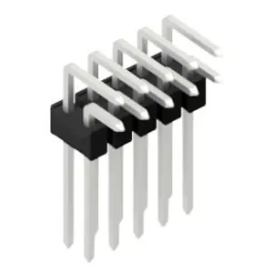 Stiftleiste, 10-polig, RM 2.54 mm, abgewinkelt, schwarz, 10053159 Meistverkauft