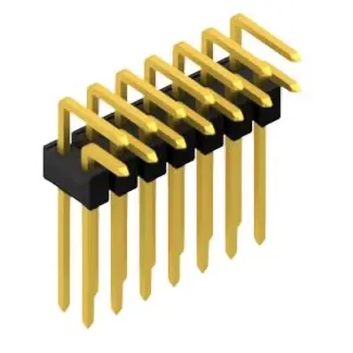 Stiftleiste, 14-polig, RM 2.54 mm, abgewinkelt, schwarz, 10053161 Finale Aktion