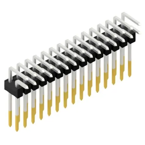 Echt Stiftleiste, 30-polig, RM 2.54 mm, abgewinkelt, schwarz, SL1910830S