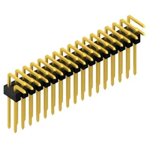 Nur Für Kurze Zeit Stiftleiste, 34-polig, RM 2.54 mm, abgewinkelt, schwarz, 10053176