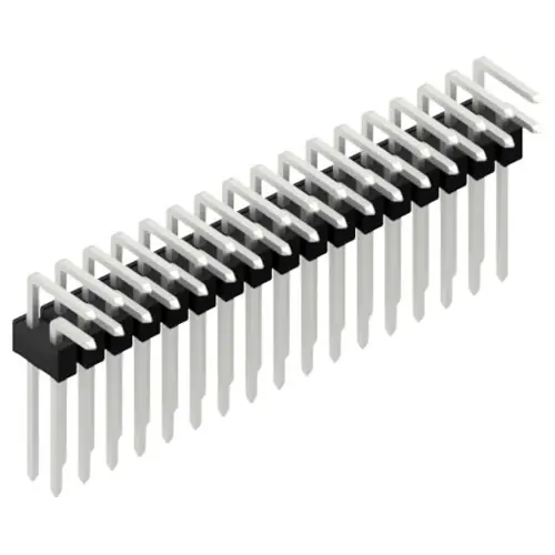 Stiftleiste, 34-polig, RM 2.54 mm, abgewinkelt, schwarz, SL1910834Z Kostenfreie Lieferung