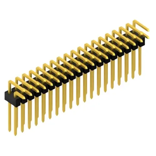 Stiftleiste, 38-polig, RM 2.54 mm, abgewinkelt, schwarz, SL1910838G Top-Angebot