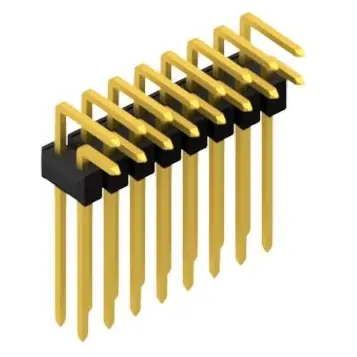 Stiftleiste, 16-polig, RM 2.54 mm, abgewinkelt, schwarz, 10053198 Abverkauf