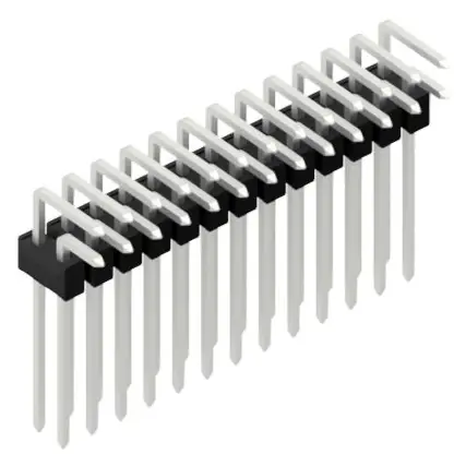 Stiftleiste, 26-polig, RM 2.54 mm, abgewinkelt, schwarz, SL1913226Z Abverkauf