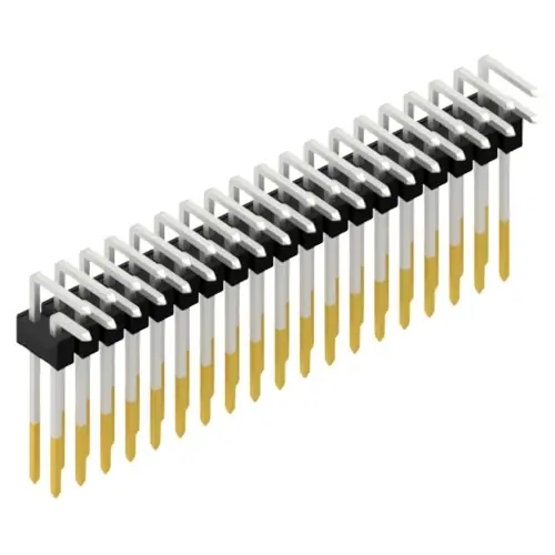 Kracherpreis Stiftleiste, 38-polig, RM 2.54 mm, abgewinkelt, schwarz, SL1913238S