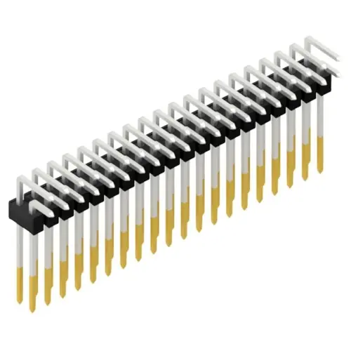 Meistverkauft Stiftleiste, 40-polig, RM 2.54 mm, abgewinkelt, schwarz, SL1913240S
