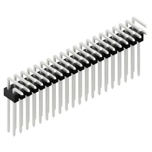 Nur Heute Stiftleiste, 40-polig, RM 2.54 mm, abgewinkelt, schwarz, SL1913240Z