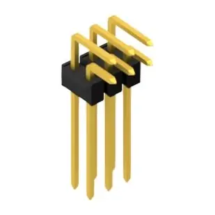 Stiftleiste, 6-polig, RM 2.54 mm, abgewinkelt, schwarz, SL191326G Bestpreis