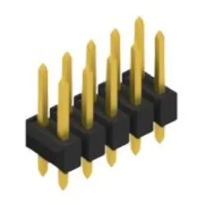 Stiftleiste, 10-polig, RM 2.54 mm, gerade, schwarz, 10053255 Kostenloser Versand