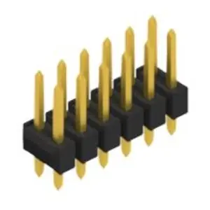 Stiftleiste, 12-polig, RM 2.54 mm, gerade, schwarz, 10053258 Neue Ware