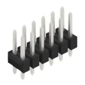 Stiftleiste, 12-polig, RM 2.54 mm, gerade, schwarz, 10053260 Nur Für Kurze Zeit