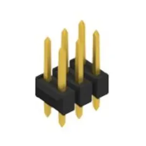 Zertifiziert Stiftleiste, 6-polig, RM 2.54 mm, gerade, schwarz, 10053247
