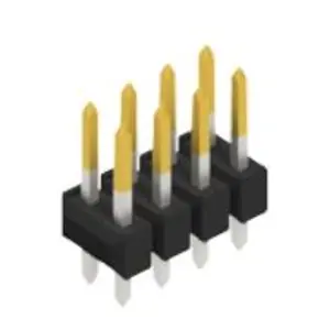 Neu Stiftleiste, 8-polig, RM 2.54 mm, gerade, schwarz, 10053253