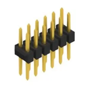 Garantierte Lieferung Stiftleiste, 12-polig, RM 2.54 mm, gerade, schwarz, 10053369