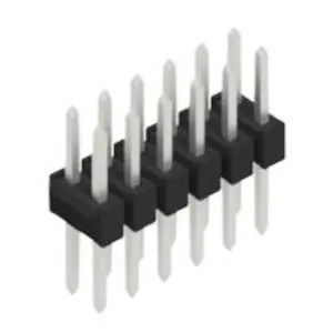 Stiftleiste, 12-polig, RM 2.54 mm, gerade, schwarz, 10053370 Sale