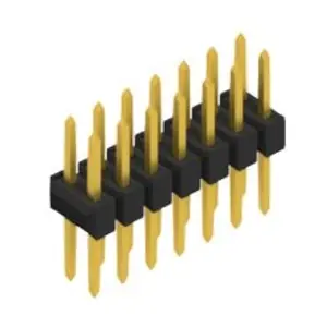 Solange Der Vorrat Reicht Stiftleiste, 14-polig, RM 2.54 mm, gerade, schwarz, 10053371