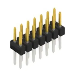 Kostenfreie Lieferung Stiftleiste, 14-polig, RM 2.54 mm, gerade, schwarz, 10053372