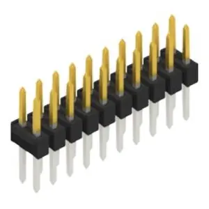 Billig Stiftleiste, 20-polig, RM 2.54 mm, gerade, schwarz, 10053380