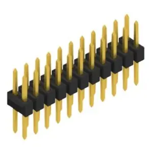 Stiftleiste, 22-polig, RM 2.54 mm, gerade, schwarz, 10053382 Geprüft