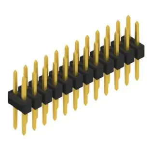 Stiftleiste, 24-polig, RM 2.54 mm, gerade, schwarz, 10053384 Kracherpreis