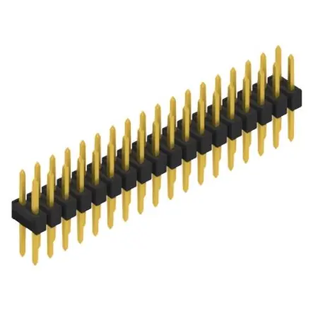 Stiftleiste, 36-polig, RM 2.54 mm, gerade, schwarz, 10053403 Sichere Zahlung
