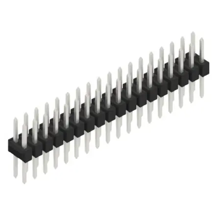 Abverkauf Stiftleiste, 36-polig, RM 2.54 mm, gerade, schwarz, 10053405