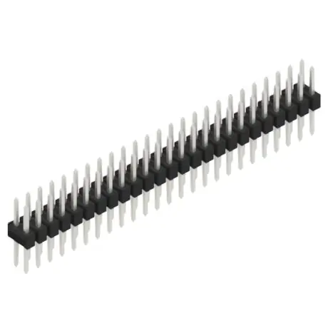 Stiftleiste, 50-polig, RM 2.54 mm, gerade, schwarz, 10053426 Sofort Bestellen