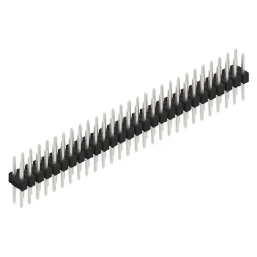 Stiftleiste, 56-polig, RM 2.54 mm, gerade, schwarz, 10053434 Neu Im Sortiment