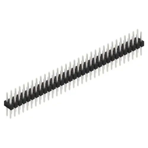 Kostenfreie Lieferung Stiftleiste, 64-polig, RM 2.54 mm, gerade, schwarz, 10053445