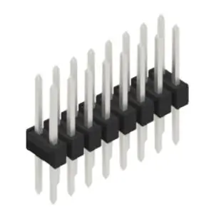 Stiftleiste, 16-polig, RM 2.54 mm, gerade, schwarz, 10053482 Aktuell