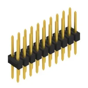 Stiftleiste, 20-polig, RM 2.54 mm, gerade, schwarz, 10053486 Sichere Zahlung