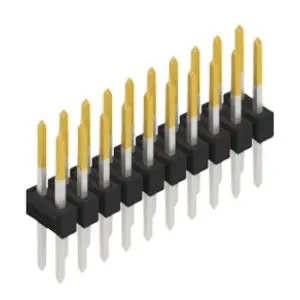 Top-Angebot Stiftleiste, 20-polig, RM 2.54 mm, gerade, schwarz, 10053487