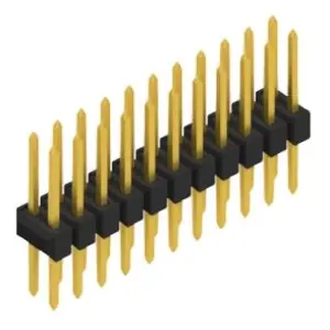 Abverkauf Stiftleiste, 22-polig, RM 2.54 mm, gerade, schwarz, 10053489