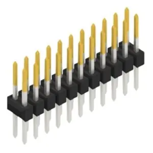 Stiftleiste, 22-polig, RM 2.54 mm, gerade, schwarz, 10053490 Top-Seller