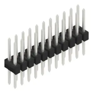Stiftleiste, 22-polig, RM 2.54 mm, gerade, schwarz, 10053491 Sale