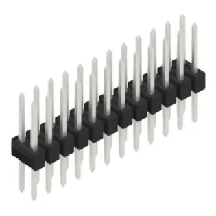 Stiftleiste, 24-polig, RM 2.54 mm, gerade, schwarz, 10053494 Heißes Angebot