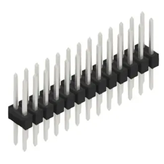 Stiftleiste, 26-polig, RM 2.54 mm, gerade, schwarz, 10053498 Begrenztes Angebot