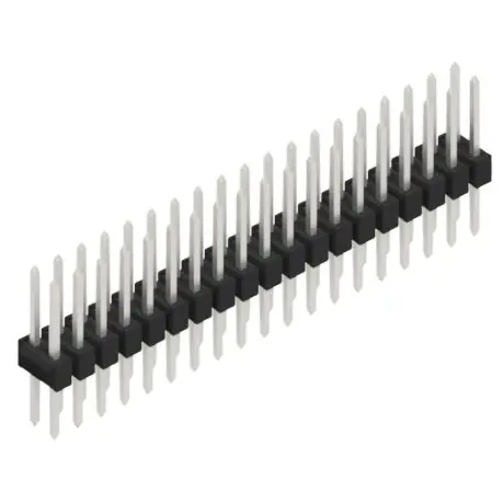 Begrenztes Angebot Stiftleiste, 38-polig, RM 2.54 mm, gerade, schwarz, 10053515