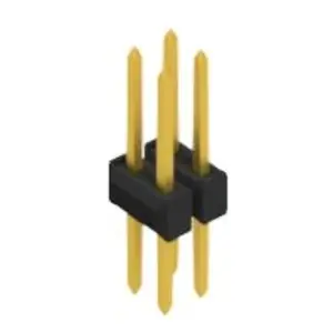 Stiftleiste, 4-polig, RM 2.54 mm, gerade, schwarz, 10053461 Neu