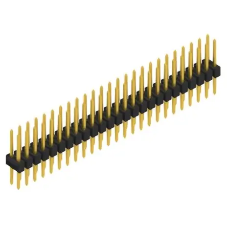 Kostenfreie Lieferung Stiftleiste, 50-polig, RM 2.54 mm, gerade, schwarz, 10053531