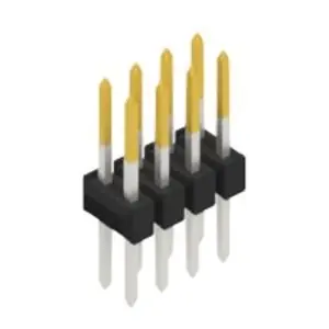 Garantierte Lieferung Stiftleiste, 8-polig, RM 2.54 mm, gerade, schwarz, 10053469