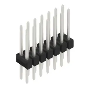 Stiftleiste, 14-polig, RM 2.54 mm, gerade, schwarz, 10053575 Nur Für Kurze Zeit