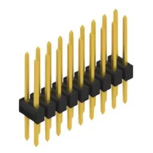 Stiftleiste, 18-polig, RM 2.54 mm, gerade, schwarz, 10053579 Jetzt Bestellen
