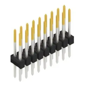 Stiftleiste, 18-polig, RM 2.54 mm, gerade, schwarz, SL210418S Expressversand