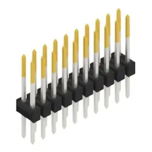 Highlight Stiftleiste, 20-polig, RM 2.54 mm, gerade, schwarz, 10053582